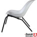 PartzBiz CE: 9902501310-Chair Recliner, frame black, seat white