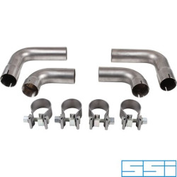 PartzBiz CE 1620706810 - Tail pipe set with clamps, Willhoit PartzBiz CE 1620706810 - Tail pipe set with clamps, Willhoit