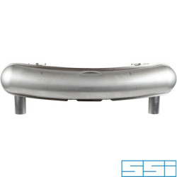 PartzBiz CE 1620801800 - Exhaust rear, Racing, with two Ø63 PartzBiz CE 1620801800 - Exhaust rear, Racing, with two Ø63