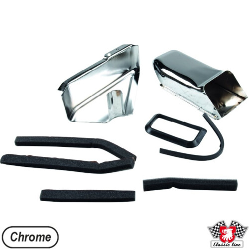PartzBiz CE: 8115003310-Air deflector plate set, chrome