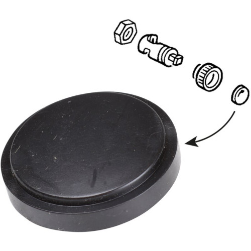 PartzBiz CE: 8189821202-Cap for glove box compartment knob, black