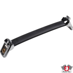 PartzBiz CE 8188002100 - Grab handle for doors, black with chrome ends