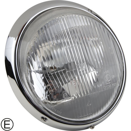 PartzBiz CE: 1695100302-Headlight with chrome rim, OE quality