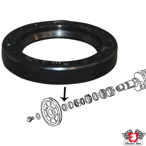 PartzBiz CE: 8119500500-Oil seal for crankshaft/pulley, 42x62x10 mm