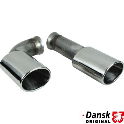 PartzBiz CE 1620701910 - ชุดท่อไอเสียท้ายรถ ซ้าย/ขวา แบบตัดตรง สไตล์ 964 ผลิตจากสแตนเลส