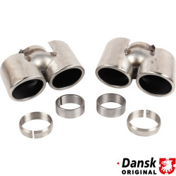 PartzBiz CE 1620701810 - ชุดท่อไอเสีย ซ้าย/ขวา สไตล์ Carrera ผลิตจากสแตนเลส