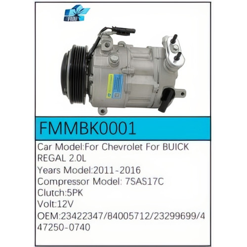 PartzBiz CE: FMMBK0001-Compressor for  Buick - FMMBK0001