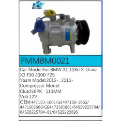 PartzBiz CE FMMBM0021 - Compressor for  BMW - FMMBM0021