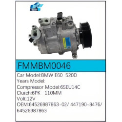PartzBiz CE FMMBM0046 - Compressor for  BMW - FMMBM0046