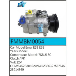 PartzBiz CE FMMBM0054 - Compressor for  BMW - FMMBM0054