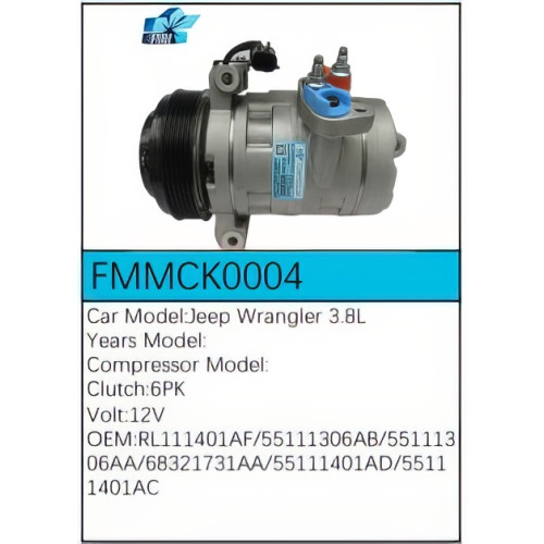 PartzBiz CE: FMMCK0004-Compressor for  Jeep - FMMCK0004