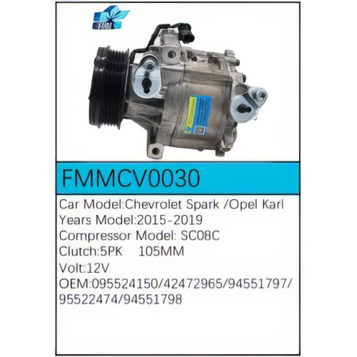 PartzBiz CE: FMMCV0030-Compressor for  Chevrolet - FMMCV0030
