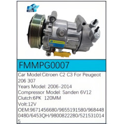 PartzBiz CE FMMPG0007 - Compressor for  Citroën - FMMPG0007