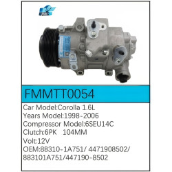 PartzBiz CE FMMTT0054 - Compressor for  Toyota - FMMTT0054