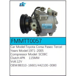 PartzBiz CE FMMTT0057 - Compressor for  Toyota - FMMTT0057