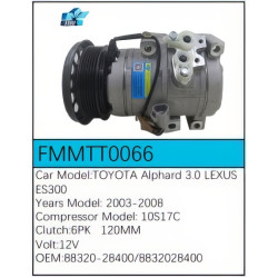 PartzBiz CE FMMTT0066 - Compressor for  Toyota - FMMTT0066