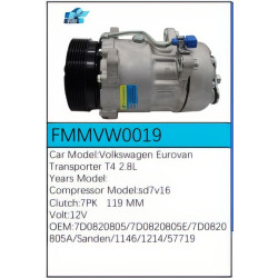 PartzBiz CE FMMVW0019 - Compressor for  Volkswagen - FMMVW0019