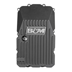 PartzBiz CM 70393 - B&M Hi-Tek Deep Transmission Pan - Aluminum - Toyota - Black