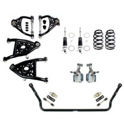 PartzBiz CM 031321DS - Detroit Speed - Front Speed Kit 2 - Base Shocks - Tubular Sway Bar - SBC/LS