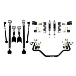 PartzBiz CM 041616-SDS - Detroit Speed ​​- ชุดความเร็วด้านหลัง 3 - โช๊คเดี่ยวแบบปรับได้ - Moser Axle