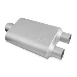 PartzBiz CM 430402-FM - FLOWMONSTER 2-CHAMBER MUFFLER ALUMINIZED