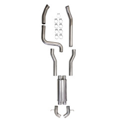 PartzBiz CM 705014153RHKR - GM S10 3 INCH TURNDOWN EXHAUST 1982 1993