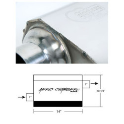 PartzBiz CM 21530HKR - Hooker Aero Chamber Muffler
