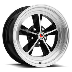 PartzBiz CM LW69-70754A - Legendary Wheels GT9 - 17 x 7 in. - 5 x 4.5 - 4.25 BS - Gloss Black/Machined