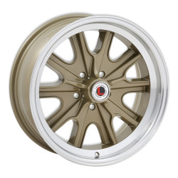 PartzBiz CM LW90-70854F - Legendary Wheels HB45 - 17 x 8 in. -  5 x 4.5 - 4.75 BS - Gold Haze