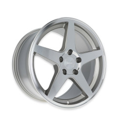 PartzBiz CM TTR29-8116182-A - Rocket Racing Wheels - Flare - Titanium/Machined