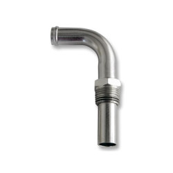PartzBiz CM D0AZ-18599-B - Scott Drake 1970 428 Heater Hose Elbow, silver zinc