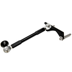 PartzBiz HD 09TS-2 - Alloy Art Black Touring Chassis Frame Stabilizer Aluminum Harley Touring 09-16