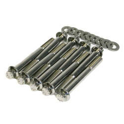 PartzBiz HD 3030 - Feuling 12 Point Case Bolt Dress Up Kit SAE Steel Harley Twin Cam A Touring Dyna