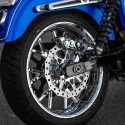PartzBiz HD 33-10102-202 - Arlen Ness Procross Chrome 11.8” Front Floating Brake Rotor Harley Softail Dyna