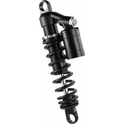 PartzBiz HD R0800131-1 - 14” Racing Bros Suspension Black Reservoir Piggy Back Shocks Harley XL FXR SD
