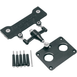 PartzBiz HD DS11110001 - Alloy Art TXR-1 Touring Frame Brace Stabilizer Link Black 93-08 Harley Touring
