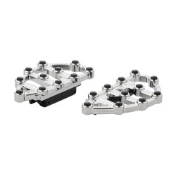 PartzBiz HD AN06-895 - Arlen Ness 06-895 Chrome Billet MX Passenger Boards Harley Touring Softail 99-Up