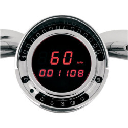 PartzBiz HD DS22100149 - Dakota Digital BD-140-R Red LED Direct Plug In Speedometer Big Dog Motorcycles | BD-140-R