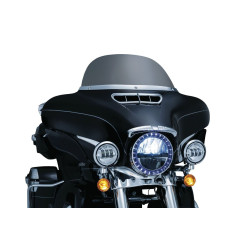 PartzBiz HD KA1387 - Kuryakyn 1387 Chrome Smooth Windshield Trim Harley FLHT FLHX H-D Trikes 14-Up
