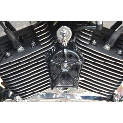 PartzBiz HD LEN-FXD-FLST-BK - LeNale Engineering Black Engine Cooling Fan 92-17 Harley Softail Dyna Models