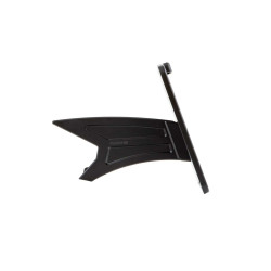 PartzBiz HD 84335 - License Plate Kit Fxdr, Black, Incl. Plate, German 18cm x 20cm, Matt Black